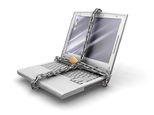 Laptop with Chain Lock